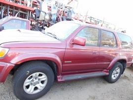 2002 Toyota 4Runner SR5 Burgundy 3.4L AT 2WD #Z22064